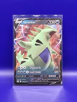 Pokemon TCG - Tyranitar V Ultra Rare Holo - 158/264 - Fusion Strike - Image 1