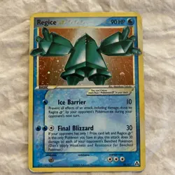 2006 POKEMON EX LEGEND MAKER GOLD STAR #90 REGICE-HOLO - Image 1