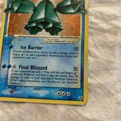 2006 POKEMON EX LEGEND MAKER GOLD STAR #90 REGICE-HOLO - Image 3