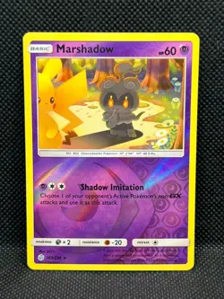 Pokemon Tcg Marshadow 103/236 Cosmic Eclipse Reverse Holo - Image 1
