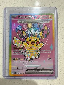 Pokemon Pikachu ex SIR 277/217 Ascended Heroes English NM - Image 1