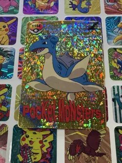 Pokemon Vintage Pocket Monsters Vending HOLO Prism Sticker 1999 Bandai Nintendo - Image 2