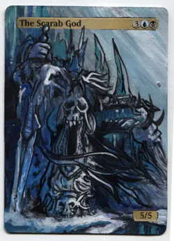 The Scarab God Altered Art Mtg Hand Painted Card Commander - Image 1