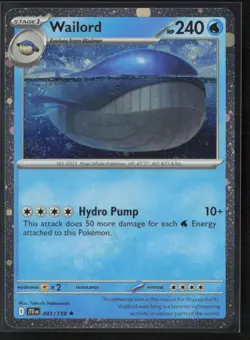 Wailord - (Cosmos Foil) Promo Miscellaneous Cards & Products 041/159 NM - Image 1