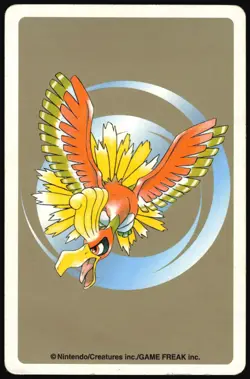 HERACROSS NO. 214 JACK OF SPADES POKEMON GOLD POKER CARD JAPANESE 1999 - Image 3