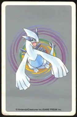TOTODILE NO. 158 ACE OF DIAMONDS POKEMON SILVER POKER CARD JAPANESE 1999 - Image 3