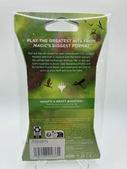 Magic the Gathering MTG Commander Masters DRAFT Sleeved Booster Pack [20 Cards] - Image 2