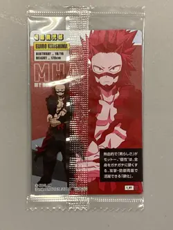 Eijiro Kirishima - 1_07 - My Hero Academia Plastic Wafer Card Japanese - Image 2