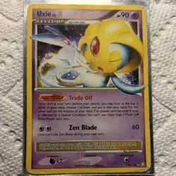 Pokemon Uxie LV.X Ultra Rare Holo 146/146 Legends Awakened English Card - Image 1