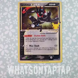 Pokemon Card Greninja SWSH144 Black Star Promo Sword Shield Celebrations ETB LP - Image 1
