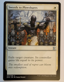 {1x} ~ Swords to Plowshares ~ NM MTG Magic Eternal Masters CEDH ***Startropic*** - Image 1