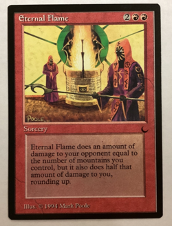MTG The Dark ETERNAL FLAME LP (BIN) Graded Power - Image 1