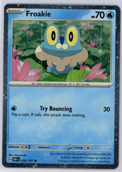 Pokemon TCG Froakie 056/197 Shrouded Fable Cosmos Holo Promo - Image 1
