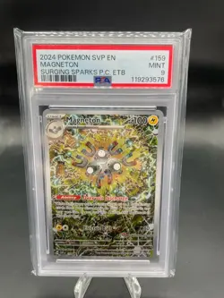 Pokemon Center Stamp Promo Magneton Surging Sparks ETB SVP EN 159 PSA 9 Mint - Image 1