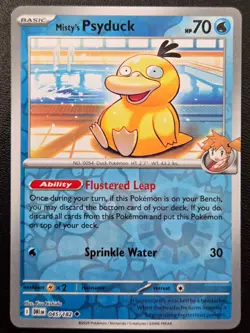 Pokemon TCG Misty's Psyduck Uncommon SV10: Destined Rivals 045/182 NM - Image 1