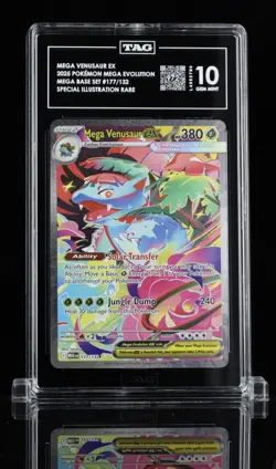 TAG 10 Pokemon Mega Evolution - Mega Venusaur Special Illustration Rare 177/132 - Image 1