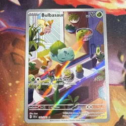 Pokemon Bulbasaur 143/142 Illustration Rare Full Art Holo Sv07: Stellar Crown - Image 1