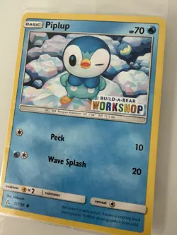 Piplup 32/156 SEALED Build A Bear Workshop Stamped Promo Pokemon NM - Image 2