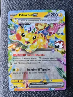 Play! Pokemon Prize Pack Series 7 Surging Sparks 057/191 Pikachu ex NM - Image 1