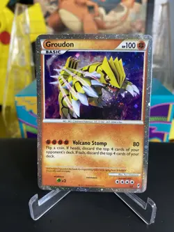Groudon SL4 Pokemon Card Call Of Legends Shiny Holo Rare LP - Image 1