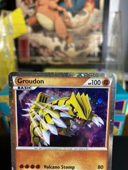Groudon SL4 Pokemon Card Call Of Legends Shiny Holo Rare LP - Image 2