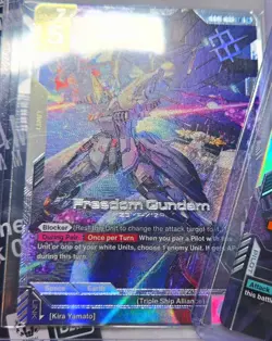 Gundam Card Game GD01-065 FREEDOM GUNDAM Newtype Challenge Win Champion ENGLISH - Image 2