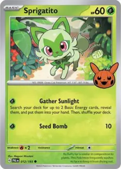 Sprigatito Trick or Trade BOOster 2024 Pokemon TCG 012/193 Common 🎃 - Image 1