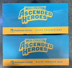Mega Evolution Ascended Heroes Pokemon Center Elite Trainer Box ETB Lot of 2 - Image 3