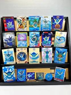 Pokemon Lot of Cards and Stickers All Vaporeon #134 Vaporeon Lot of 21 - Image 1