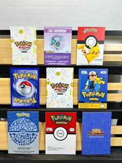 Pokemon Lot of Cards and Stickers All Vaporeon #134 Vaporeon Lot of 21 - Image 5