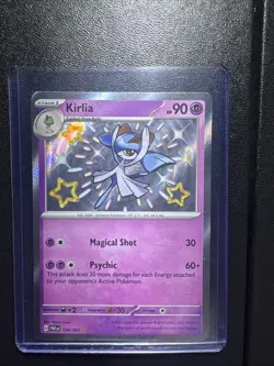 Pokemon TCG Kirlia 154/091 S&V: Paldean Fates Shiny Holo Rare NM Condition - Image 1