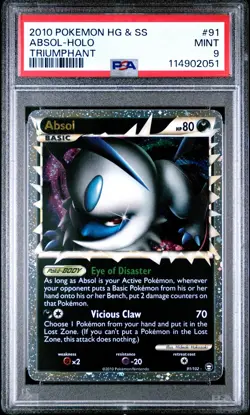 2010 POKEMON TRIUMPHANT ABSOL PRIME #91 ULTRA RARE PSA 9 MINT #114902051 - Image 1