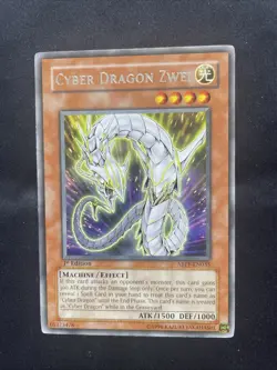 Yu-Gi-Oh! 1st Edition Cyber Dragon Zwei #ABPF-EN035 Light Play - Image 1