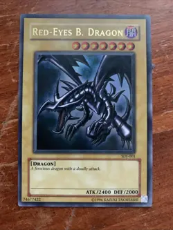 Red-Eyes Black Dragon SDJ-001 Ultra Rare Yugioh Starter Deck Joey - Image 1