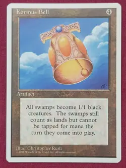 Magic The Gathering 4TH EDITION KORMUS BELL artifact card MTG FOURTH - Image 1