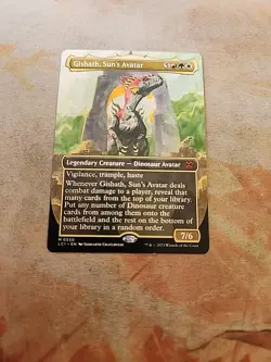 Gishath, Sun's Avatar Borderless The Lost Caverns Of Ixalan MTG NM - Image 1