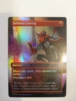 Faithless Looting (Borderless) Commander Masters Foil - Image 1