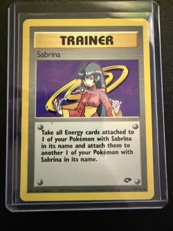 Pokemon TCG Sabrina Gym Challenge 110/132 Regular Rare LP. - Image 2