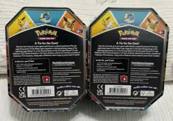 2x - Pokemon TCG Eevee Evolutions Tin 2021 Flareon V Brand New Sealed 🔥🔥 - Image 2
