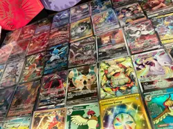 Pokemon Card Lot 150 OFFICIAL NEW TCG Cards + 2 Ultra Rare V VSTAR VMAX GX OR EX - Image 1