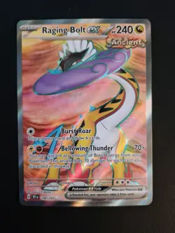 Pokemon Raging Bolt EX 196/162 SV05: Temporal Forces Holo Near Mint or better - Image 2