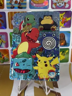 Pokemon Vintage Pocket Monsters Vending HOLO Prism Sticker 1999 Bandai Nintendo - Image 1