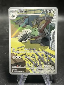 Pokemon TCG Lairon Scarlet & Violet Twilight Masquerade Holo Card 184/167 - Image 1