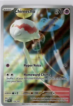 Chimecho 179/167 TWM Twilight Masquerade Illustration Rare Pokemon Card NM - Image 1
