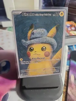 Pikachu Van Gogh PROMO ENG card Pokemon Trading Card FAN art/illustration - Image 1