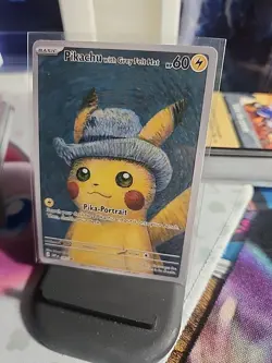 Pikachu Van Gogh PROMO ENG card Pokemon Trading Card FAN art/illustration - Image 2