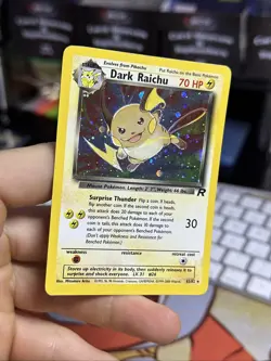 Dark Raichu 83/82 Team Rocket 2000 Holo Rare WOTC Pokemon Card TCG - Image 4