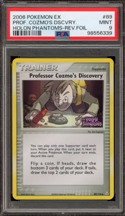 Pokemon Professor Cozmo's Discovery EX Holon Phantoms Reverse Holo #89 PSA 9 - Image 1
