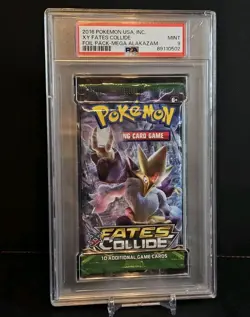 Pokemon 2016 XY Fates Collide Booster Pack From Tin – Alakazam Art Work - Image 1