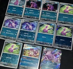 Nidoran Pokemon TCG 11 Card Bundle - Image 1